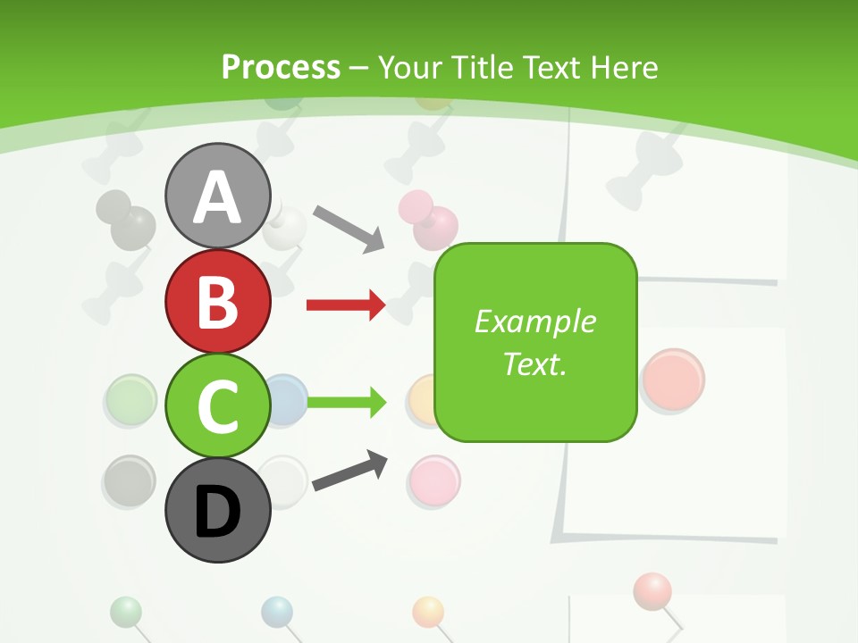 A Bunch Of Different Colored Balls On A White Surface PowerPoint Template