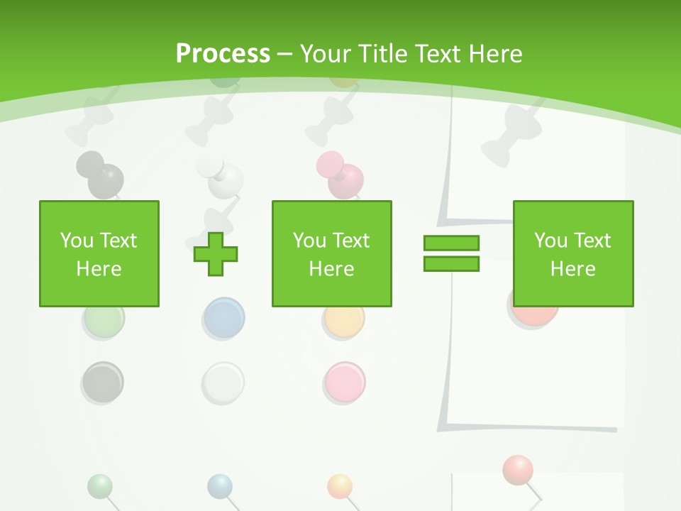 A Bunch Of Different Colored Balls On A White Surface PowerPoint Template