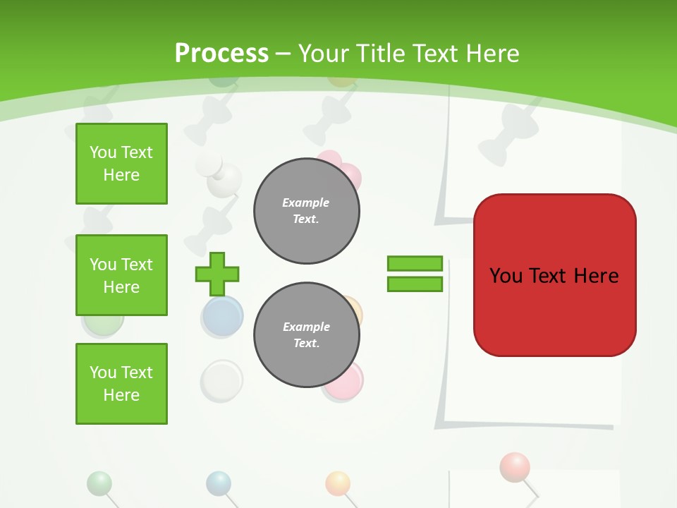 A Bunch Of Different Colored Balls On A White Surface PowerPoint Template