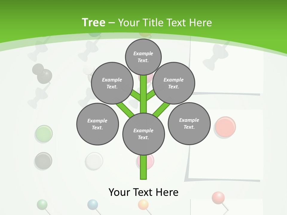 A Bunch Of Different Colored Balls On A White Surface PowerPoint Template