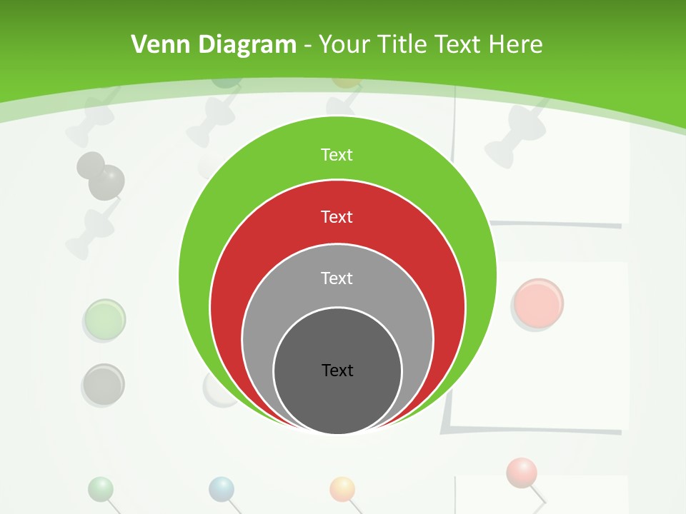 A Bunch Of Different Colored Balls On A White Surface PowerPoint Template