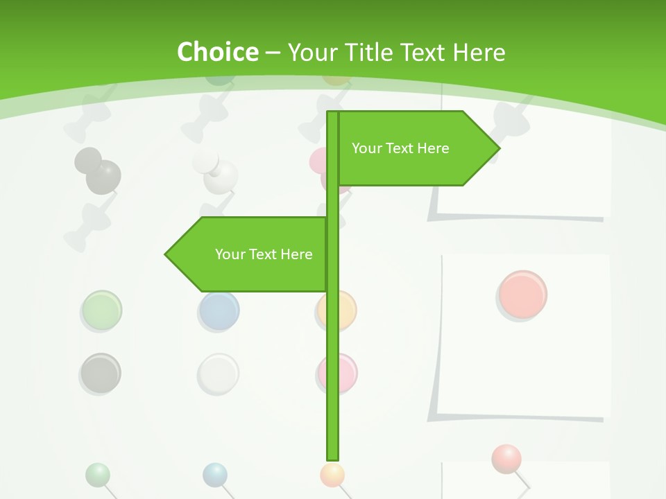 A Bunch Of Different Colored Balls On A White Surface PowerPoint Template