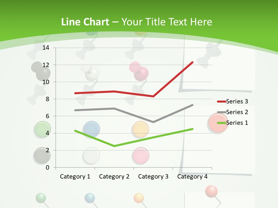 A Bunch Of Different Colored Balls On A White Surface PowerPoint Template