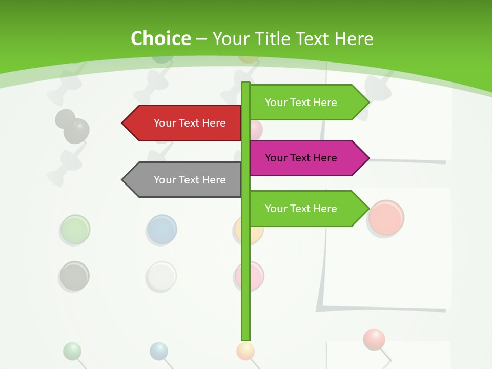 A Bunch Of Different Colored Balls On A White Surface PowerPoint Template