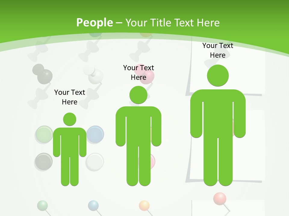 A Bunch Of Different Colored Balls On A White Surface PowerPoint Template