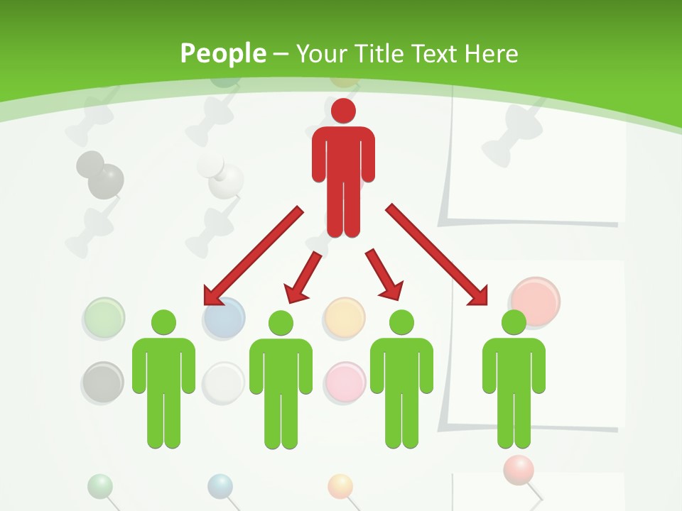 A Bunch Of Different Colored Balls On A White Surface PowerPoint Template