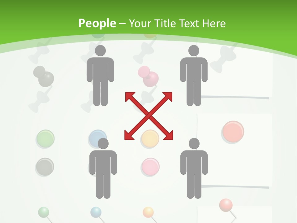 A Bunch Of Different Colored Balls On A White Surface PowerPoint Template