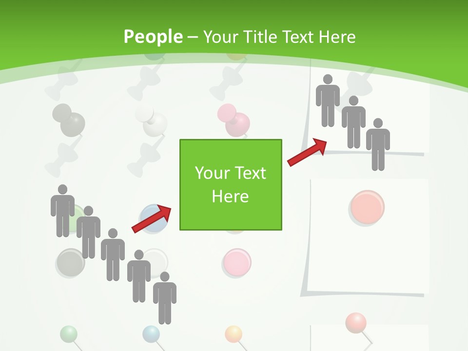 A Bunch Of Different Colored Balls On A White Surface PowerPoint Template