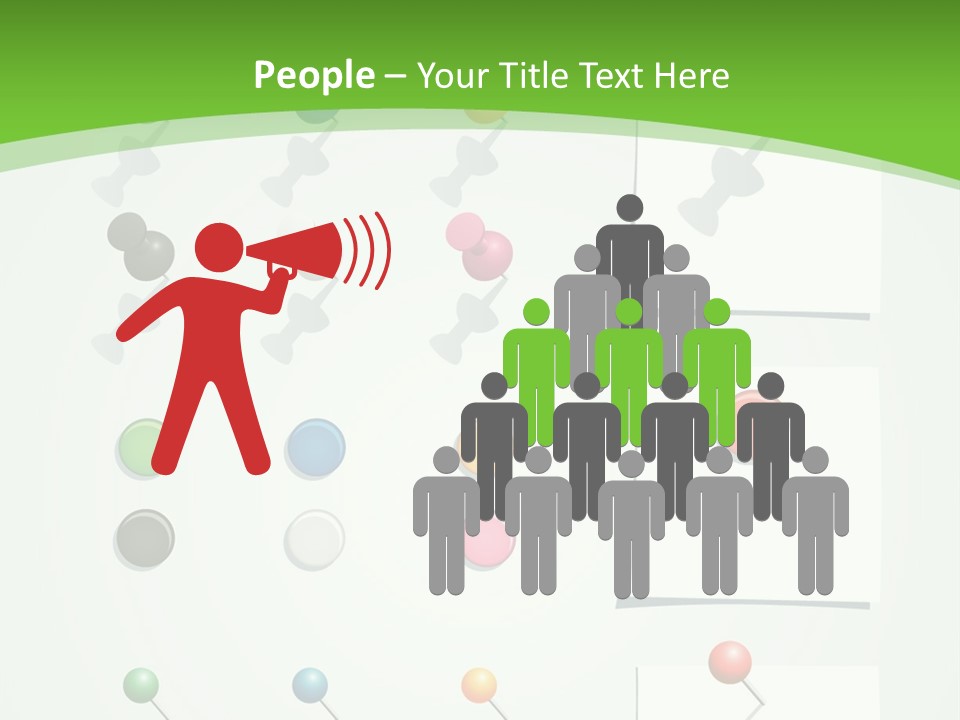 A Bunch Of Different Colored Balls On A White Surface PowerPoint Template