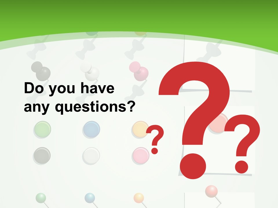 A Bunch Of Different Colored Balls On A White Surface PowerPoint Template