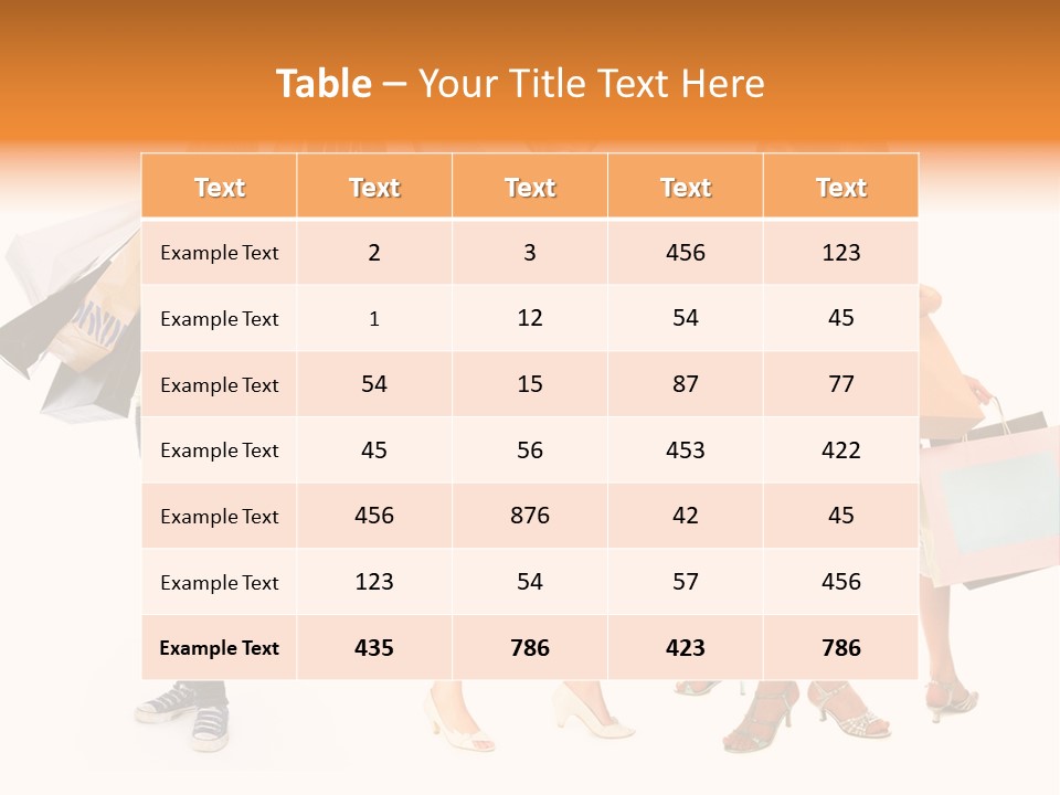 A Group Of Young Women Holding Shopping Bags PowerPoint Template