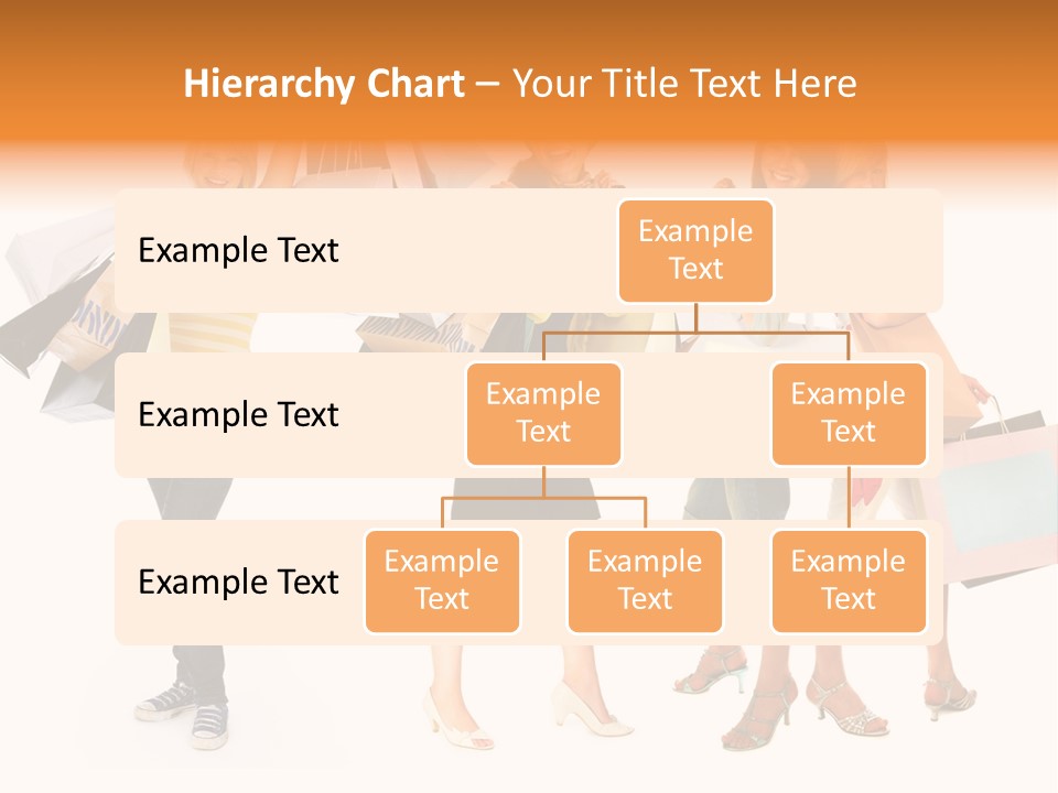 A Group Of Young Women Holding Shopping Bags PowerPoint Template