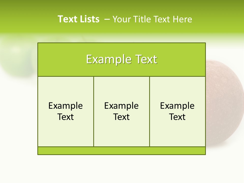 A Row Of Green And Red Apples On A White Background PowerPoint Template
