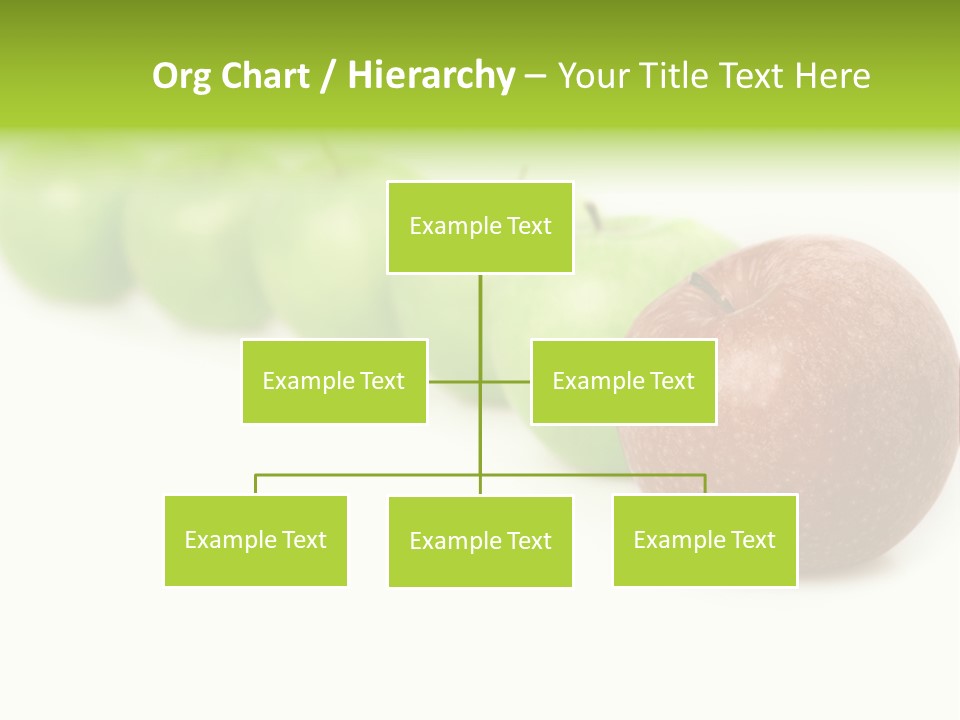 A Row Of Green And Red Apples On A White Background PowerPoint Template