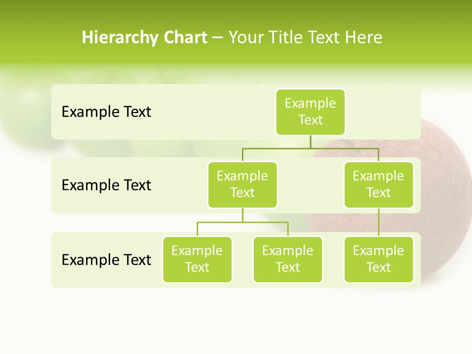 A Row Of Green And Red Apples On A White Background PowerPoint Template