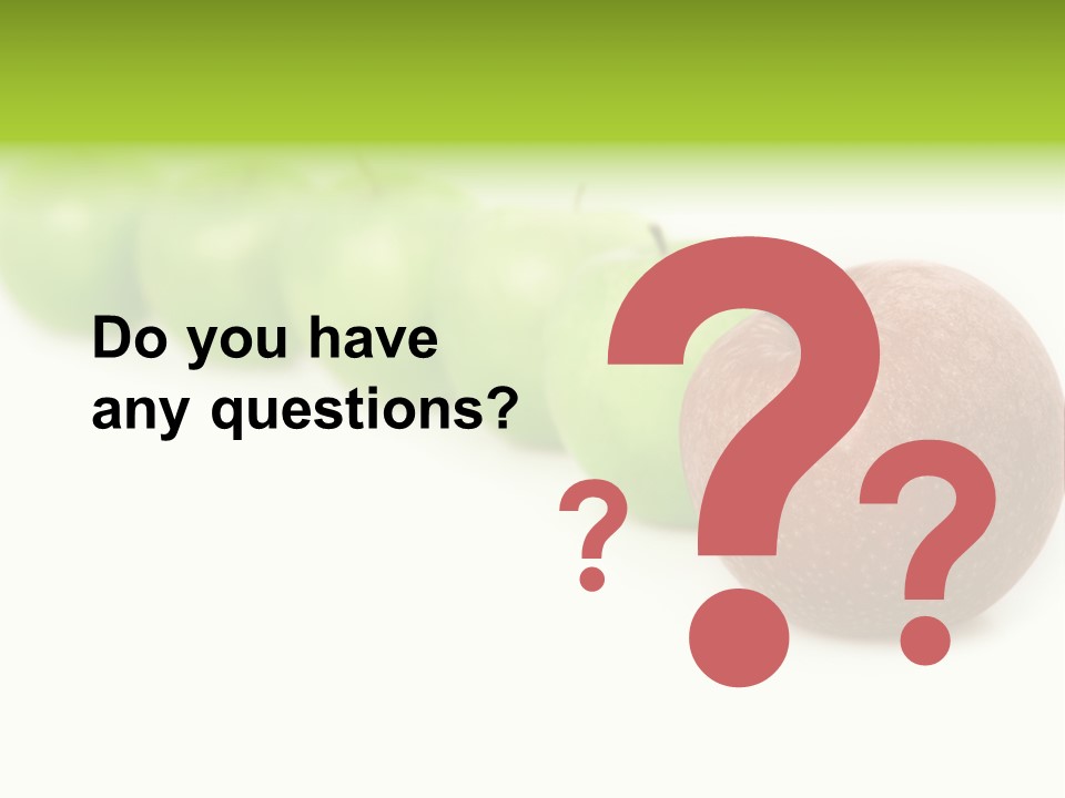 A Row Of Green And Red Apples On A White Background PowerPoint Template