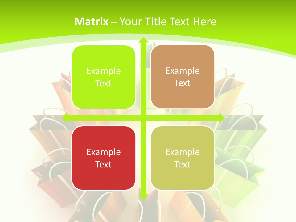 Green Rendering White PowerPoint Template