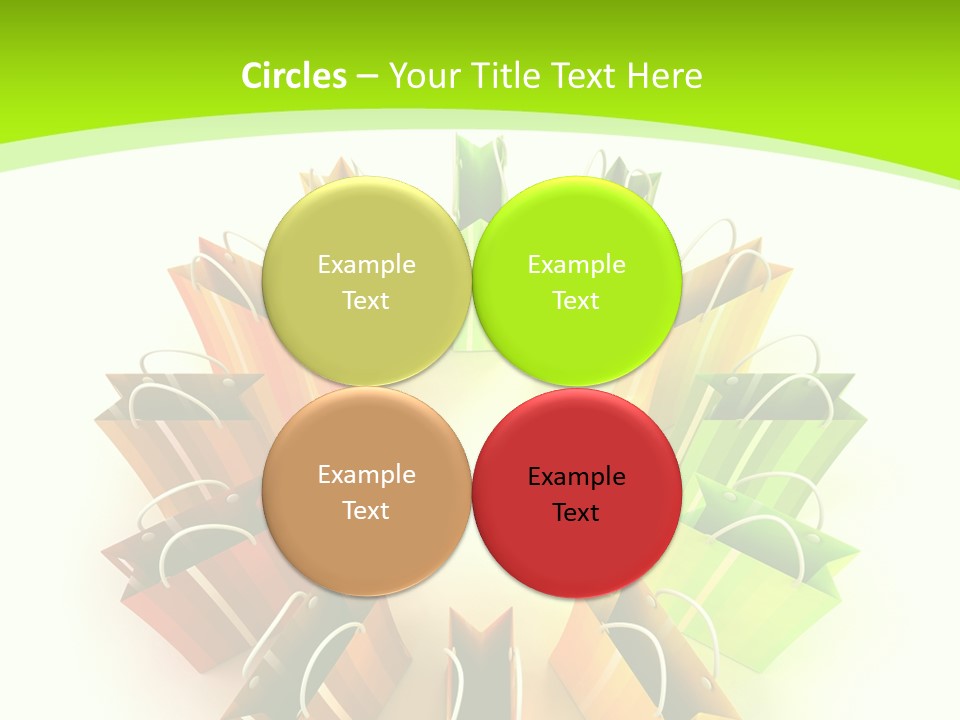Green Rendering White PowerPoint Template