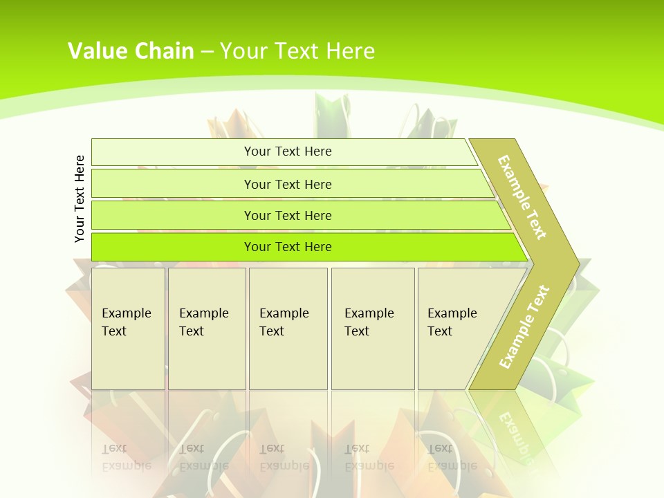 Green Rendering White PowerPoint Template
