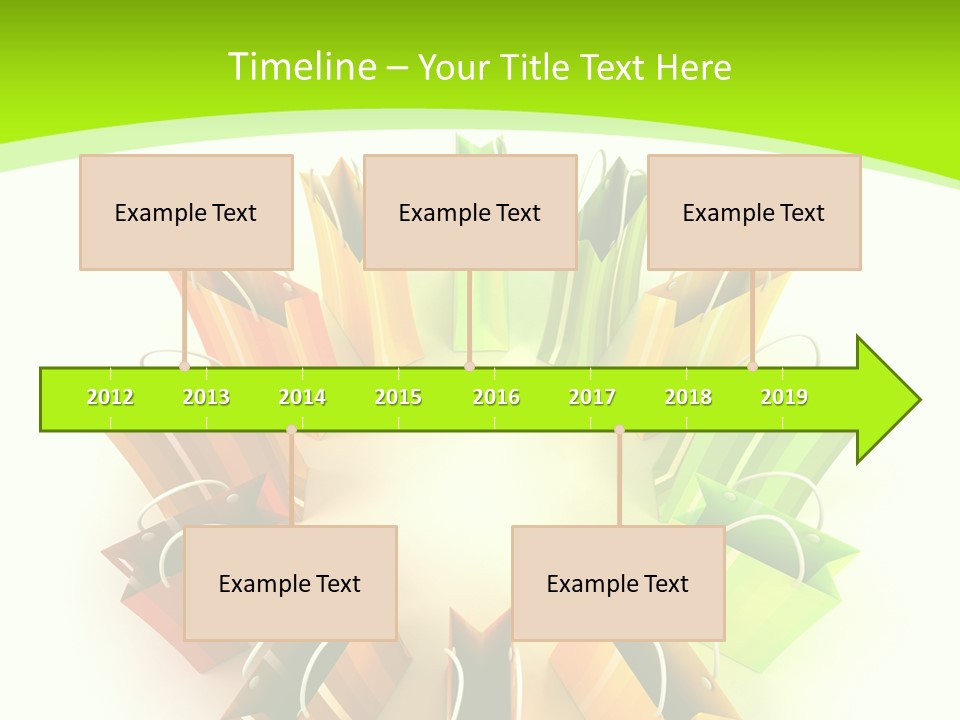 Green Rendering White PowerPoint Template