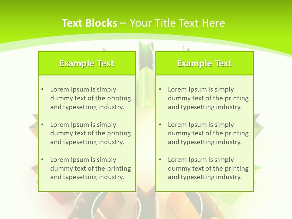 Green Rendering White PowerPoint Template