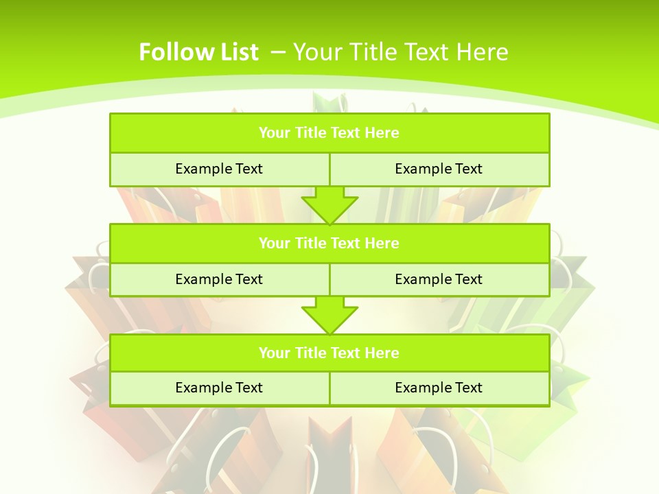 Green Rendering White PowerPoint Template