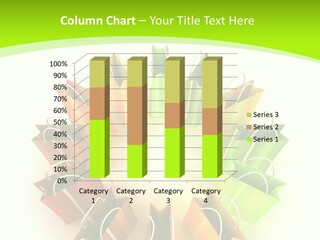 Green Rendering White PowerPoint Template