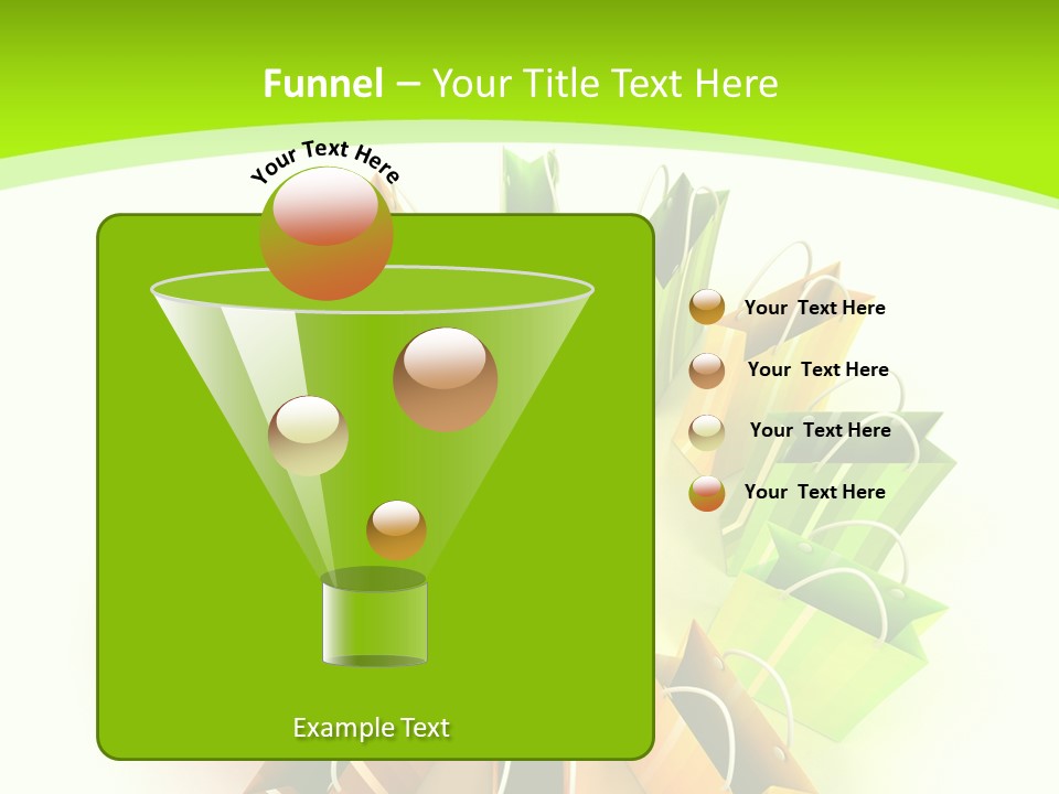 Green Rendering White PowerPoint Template