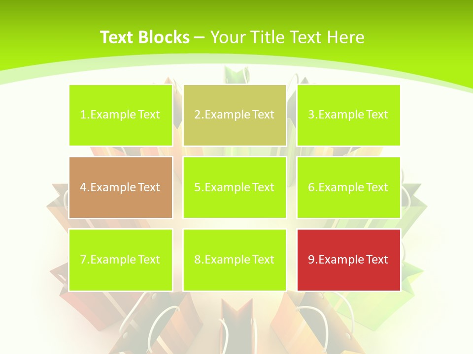 Green Rendering White PowerPoint Template