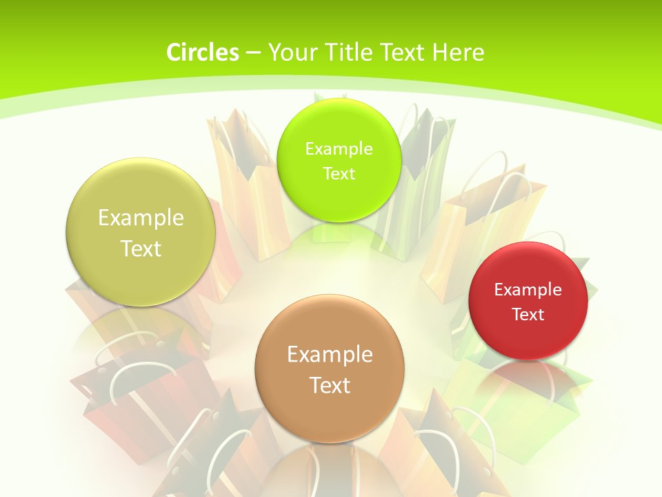 Green Rendering White PowerPoint Template