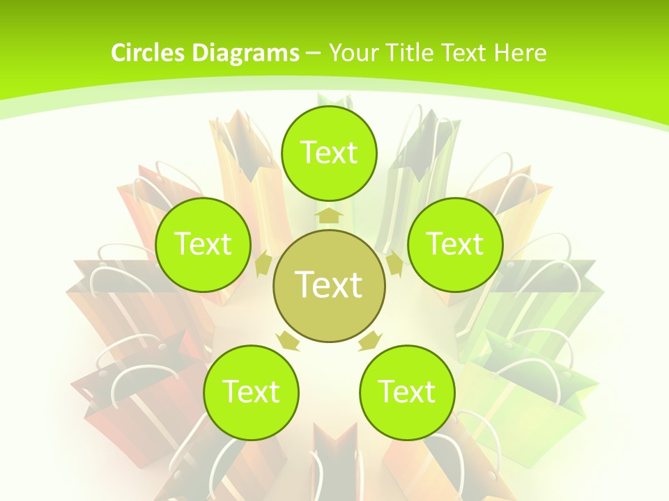 Green Rendering White PowerPoint Template