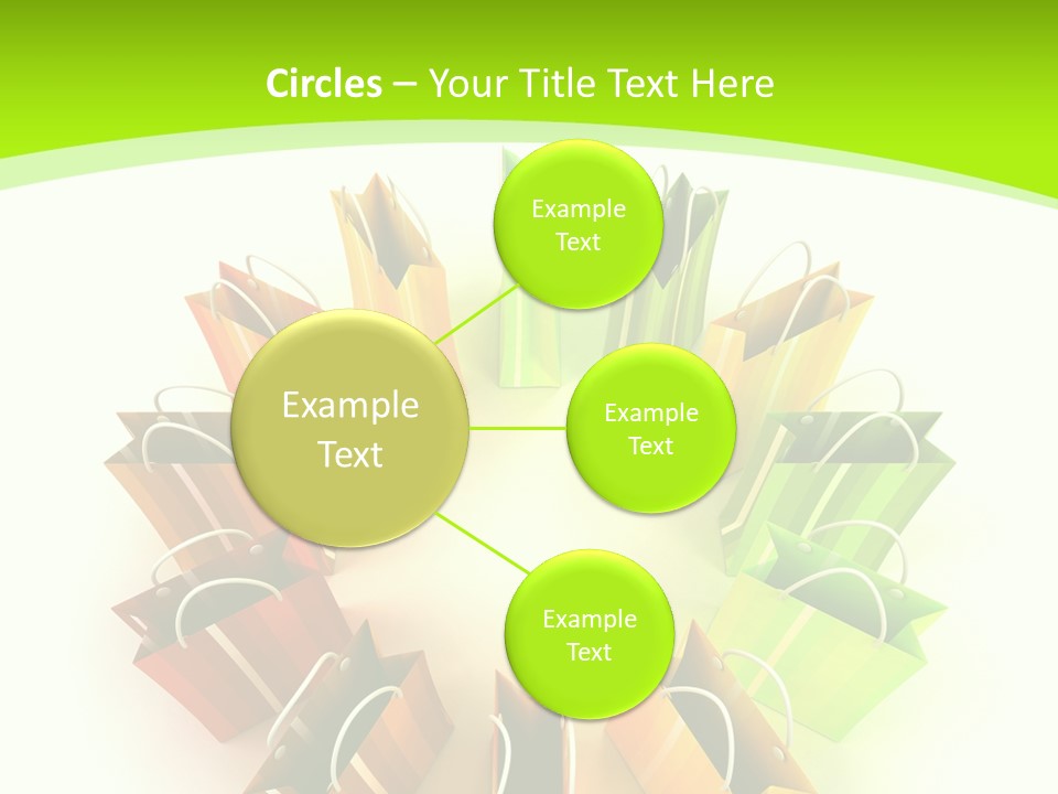Green Rendering White PowerPoint Template
