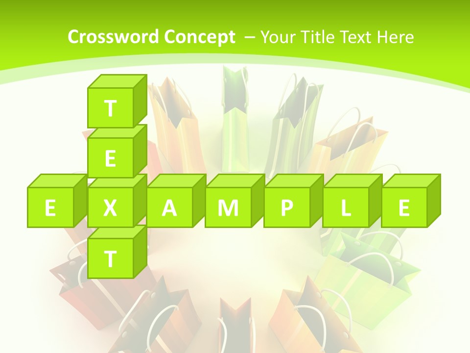 Green Rendering White PowerPoint Template