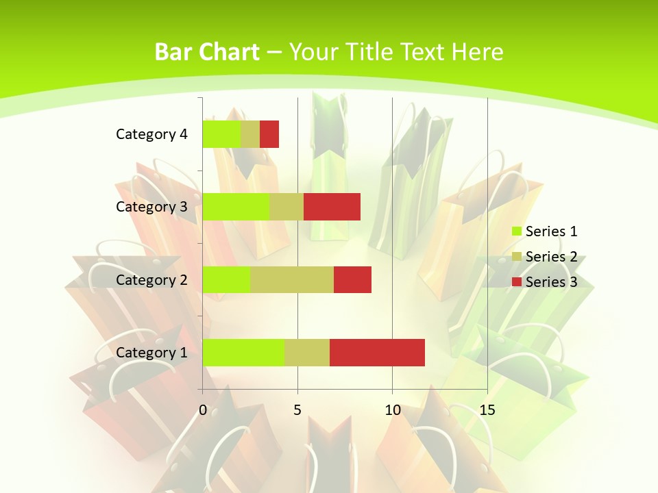 Green Rendering White PowerPoint Template