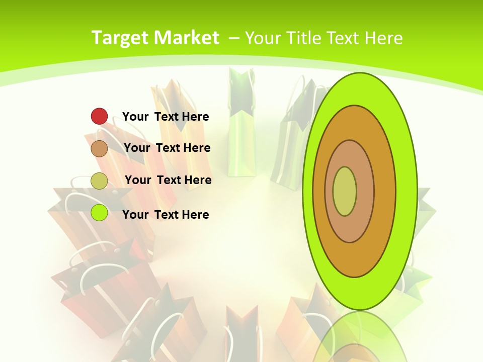 Green Rendering White PowerPoint Template
