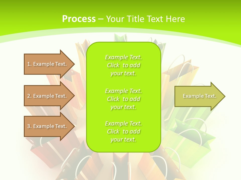 Green Rendering White PowerPoint Template