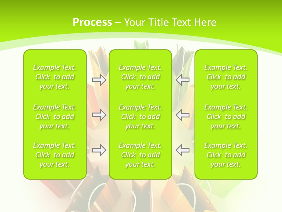 Green Rendering White PowerPoint Template