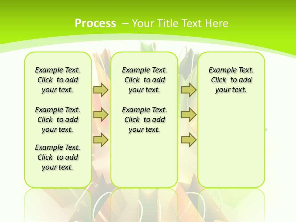 Green Rendering White PowerPoint Template