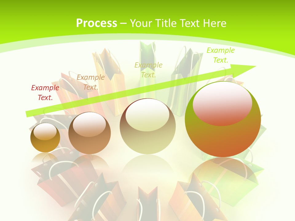 Green Rendering White PowerPoint Template