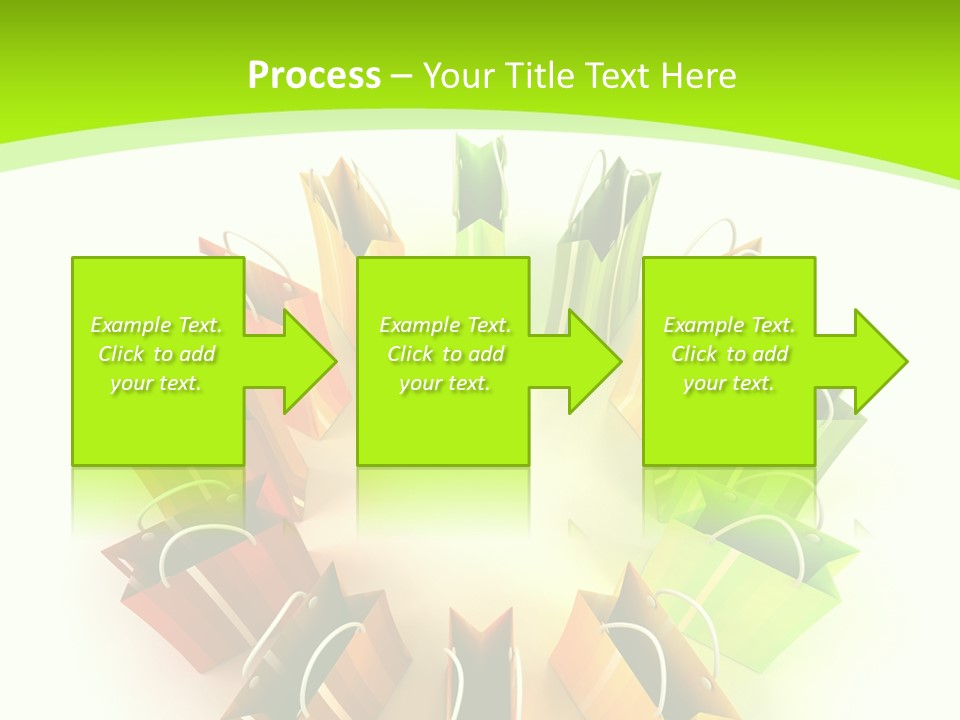 Green Rendering White PowerPoint Template