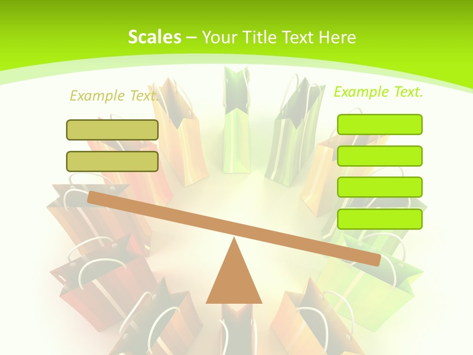 Green Rendering White PowerPoint Template