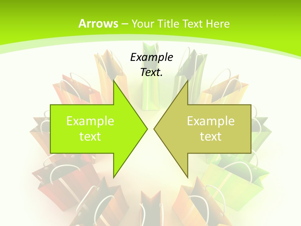 Green Rendering White PowerPoint Template