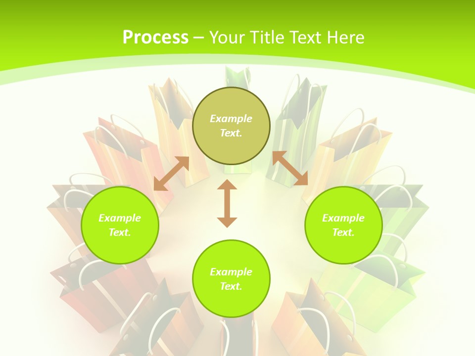 Green Rendering White PowerPoint Template