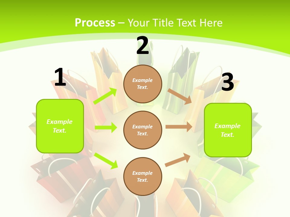 Green Rendering White PowerPoint Template