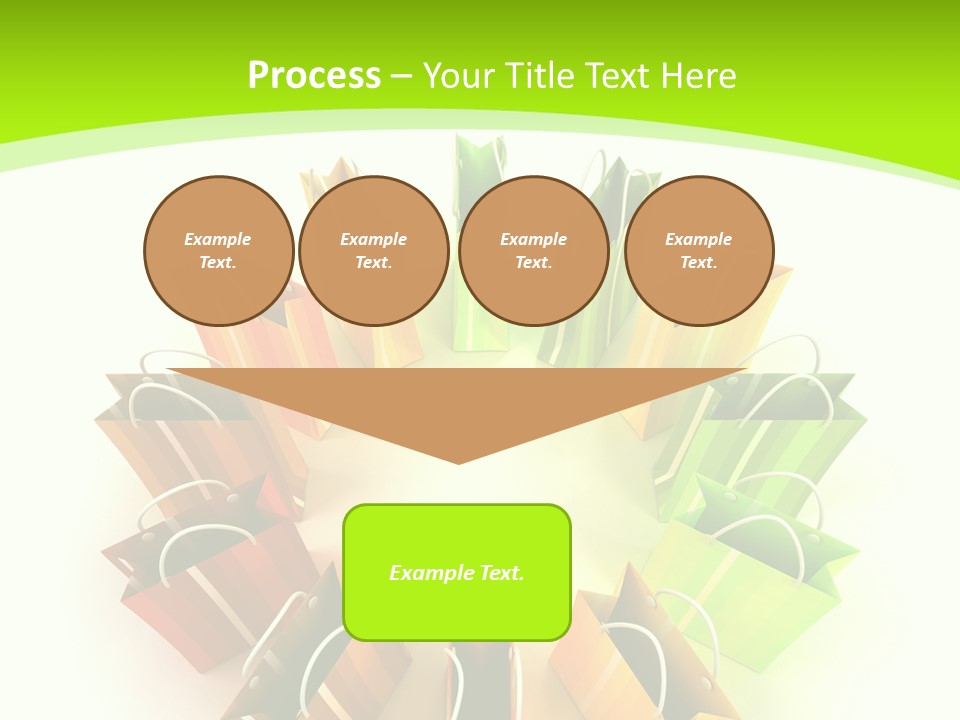 Green Rendering White PowerPoint Template