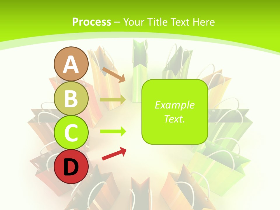 Green Rendering White PowerPoint Template
