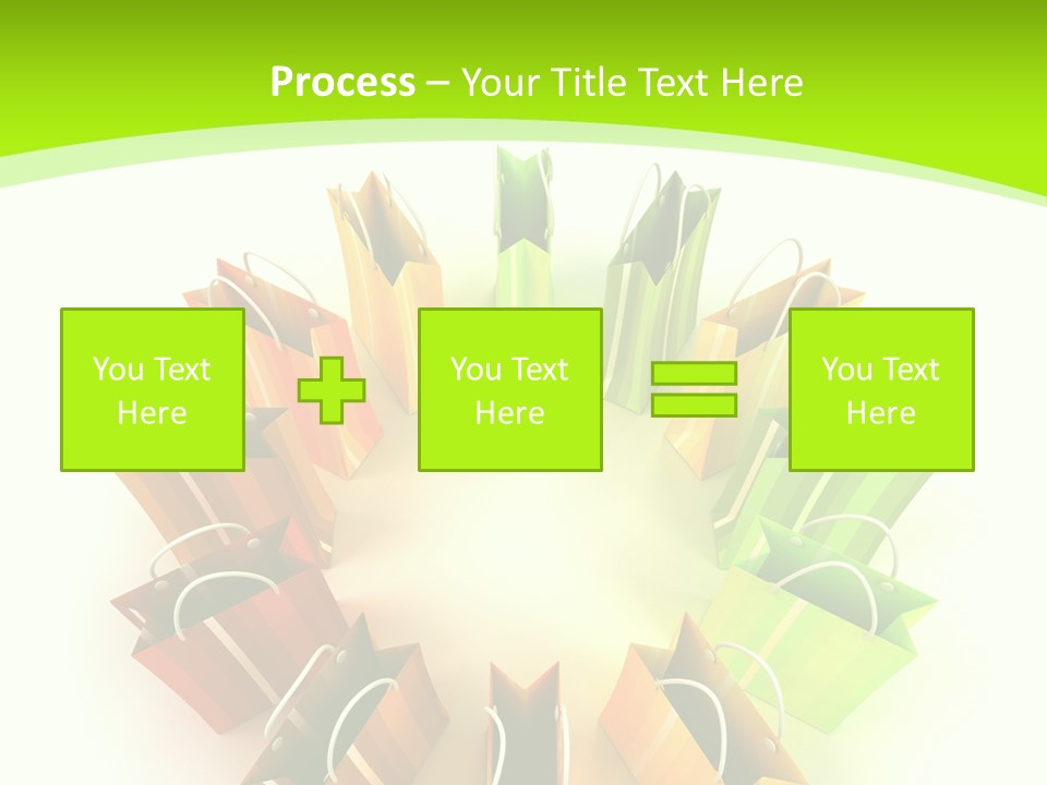 Green Rendering White PowerPoint Template