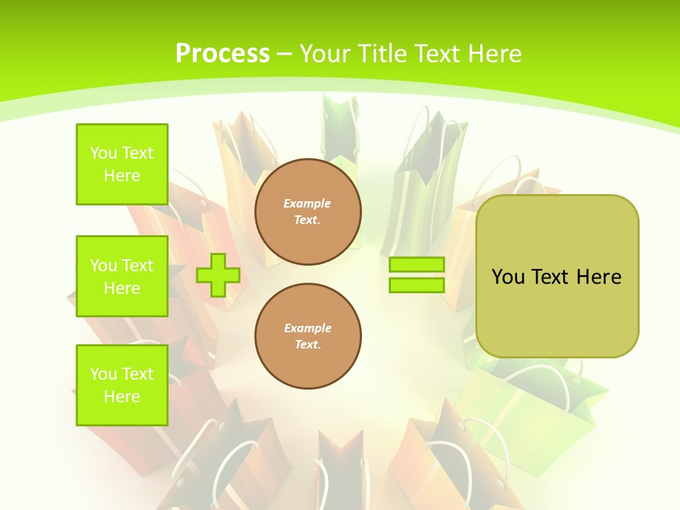Green Rendering White PowerPoint Template