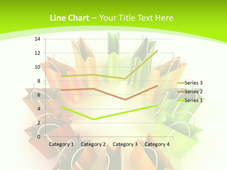 Green Rendering White PowerPoint Template
