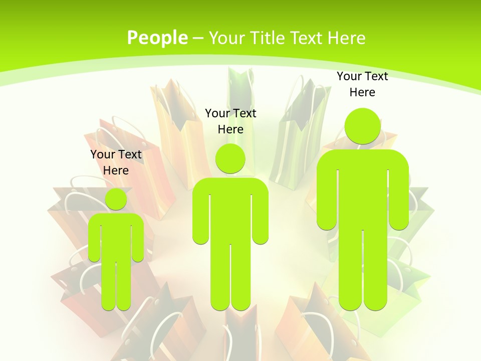 Green Rendering White PowerPoint Template